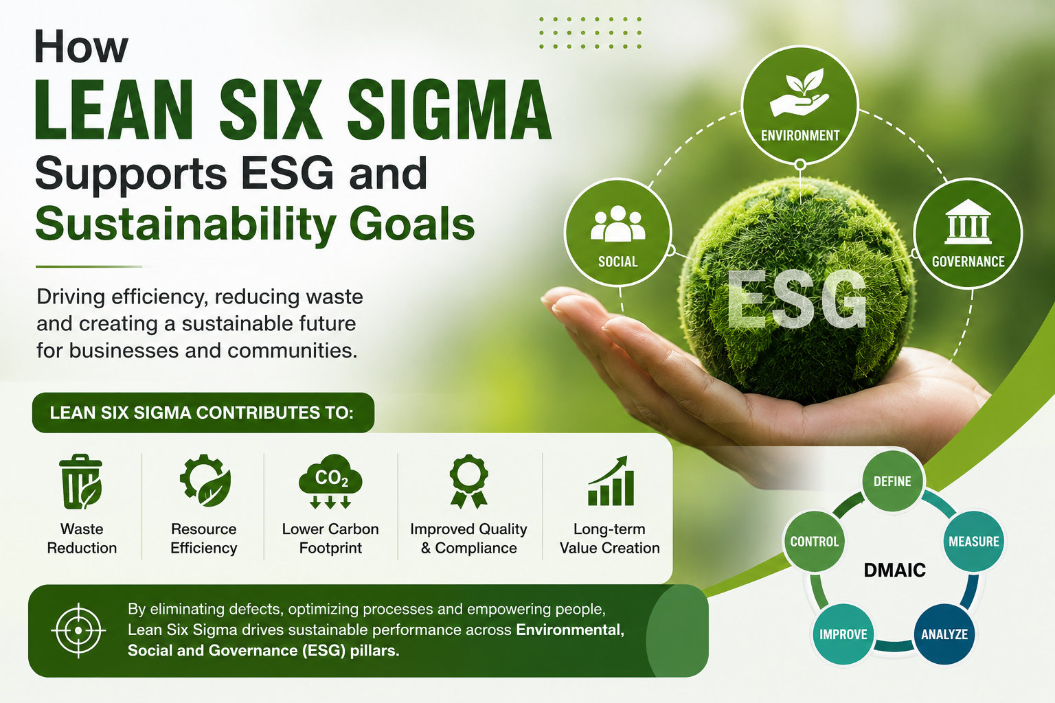 How Lean Six Sigma Supports ESG and Sustainability Goals